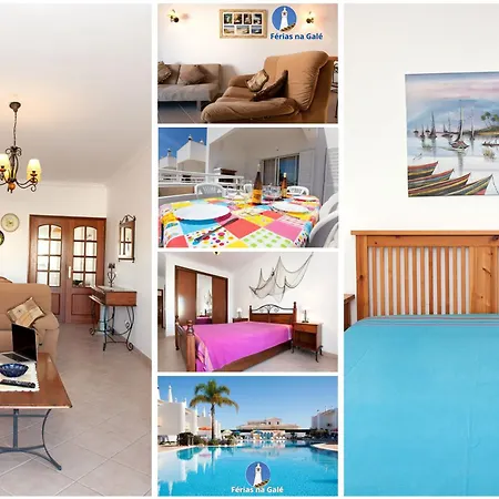 Os Apartamentos A Ramos na Praia da Galé Estão inserido em Condomínio com PISCINA, Fica apenas a 350 Metros da Praia da Galé - Apartamentos com Ar Condicionado tanto nos Quartos como na Sala, Smart TV com Prime Vídeo e Cozinha Completa-2